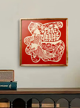 全铜福字画手工錾刻背景墙铜版画