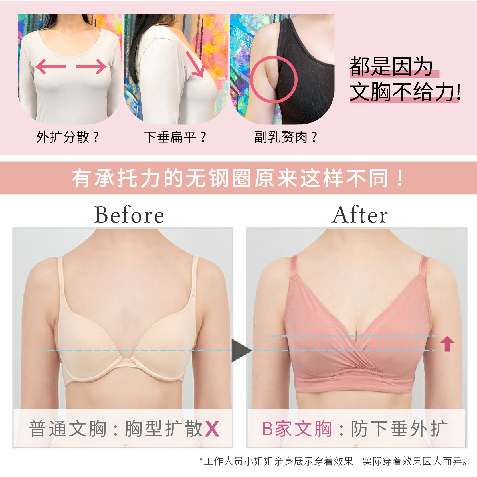 bradelis旗舰日本调整内衣0阶段无痕无钢圈收副乳防外扩下垂美背