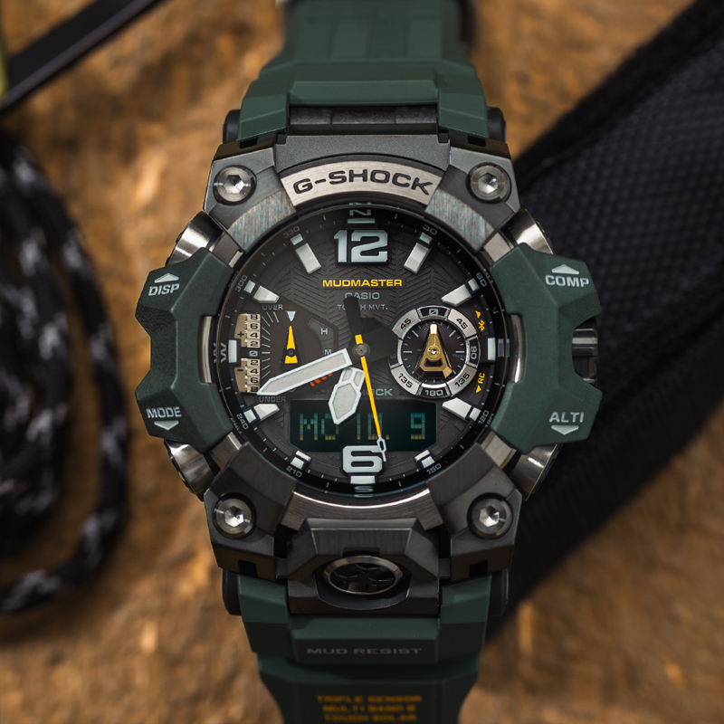 卡西欧G-SHOCK新款大泥王三代太阳能户外运动男表GWG-B1000-1A - 图1