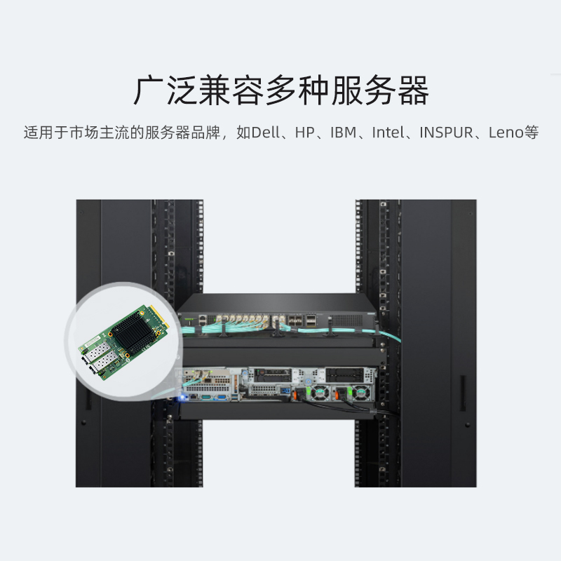 LR-LINK 联瑞PCIEx8横插式万兆10G双/四光口网络安全网卡 Intel芯片 网络扩展模块 防火墙 网闸卡 接受定制 - 图1