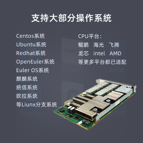 LR-LINK联瑞PCIE国产信创 25G/100G高速率光纤网卡 基于海思主控华为全自研 纯国产化网卡 SP670/SP681 - 图1