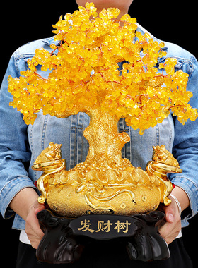招财树创意电视柜装饰品葫芦摆件