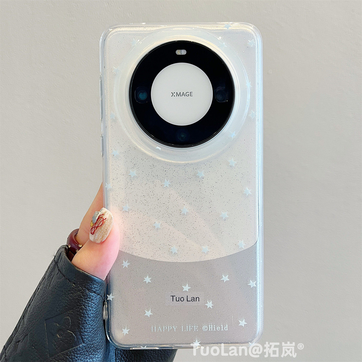 拓岚 适用华为mate60pro+新款手机壳双层闪粉透明小众ins星星mate70pro唯美网红pura80/70pro挂绳硅胶网红女,淘宝优惠券,粉丝福利购,淘宝优惠卷