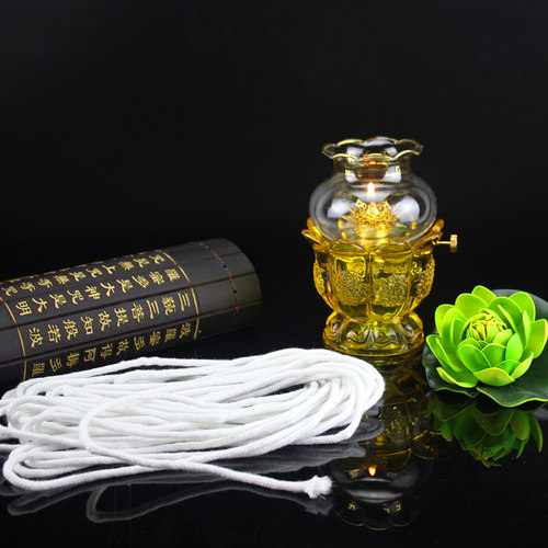 莲花伸缩灯芯架莲花灯架油灯架供佛灯油灯芯架液体酥油调节架 - 图0