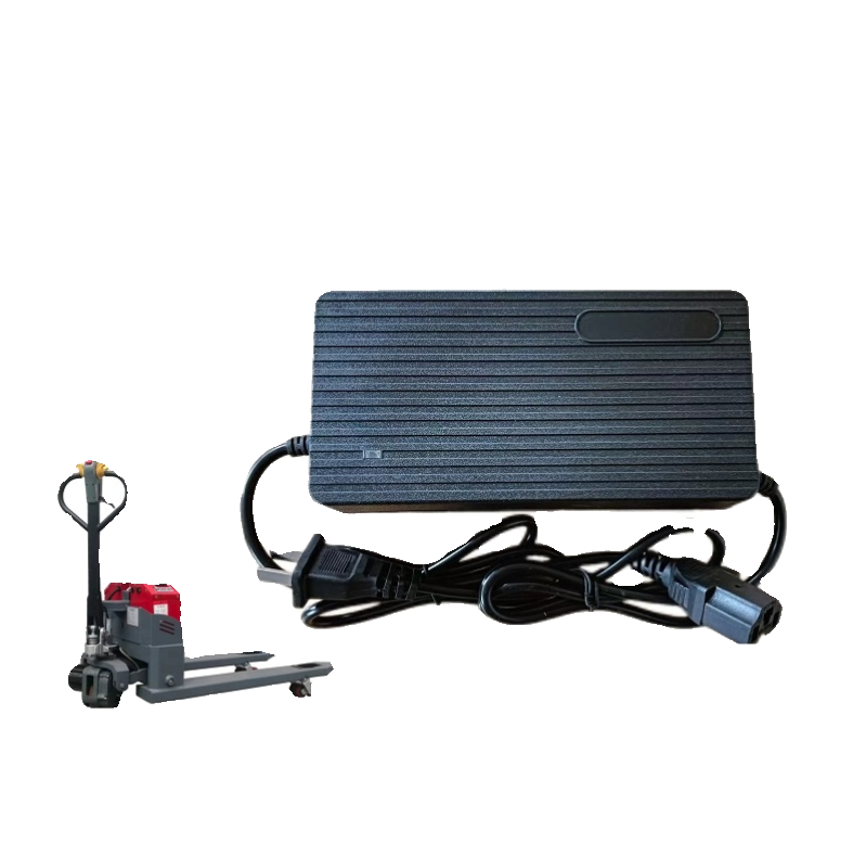 工地电动叉车充电器24V48V20AH40AH电动地牛拖车托盘车专用充电机 - 图0