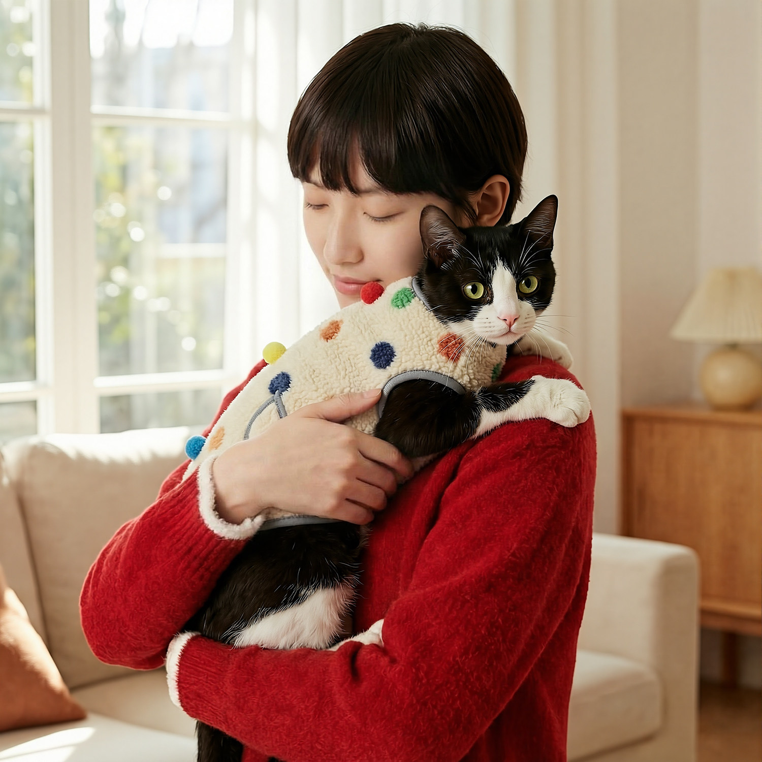 冬装防掉毛羊羔绒加厚保暖蓝猫德文布偶猫小猫衣服秋冬季防风马甲,淘宝优惠券,粉丝福利购,淘宝优惠卷