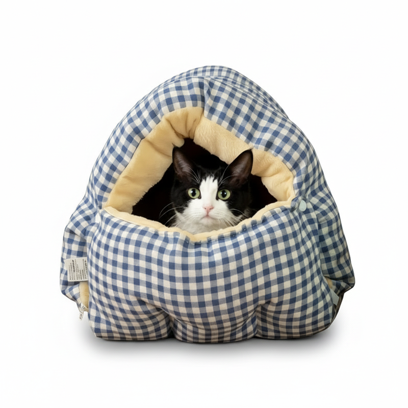 Roshin封闭式小猫咪冬季保暖安全感窝新式猫洞冬天睡垫加厚睡袋窝,淘宝优惠券,粉丝福利购,淘宝优惠卷