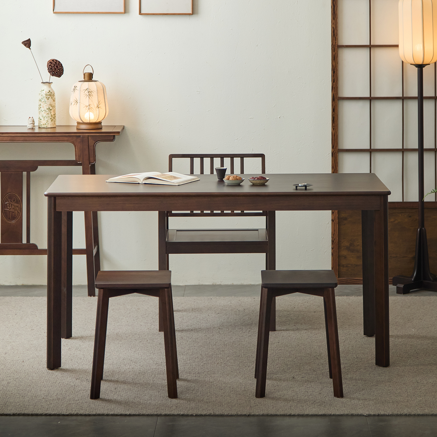 实木茶桌椅组合家用客厅阳台泡茶台现代简约轻奢高级感茶室泡茶桌 - 图0