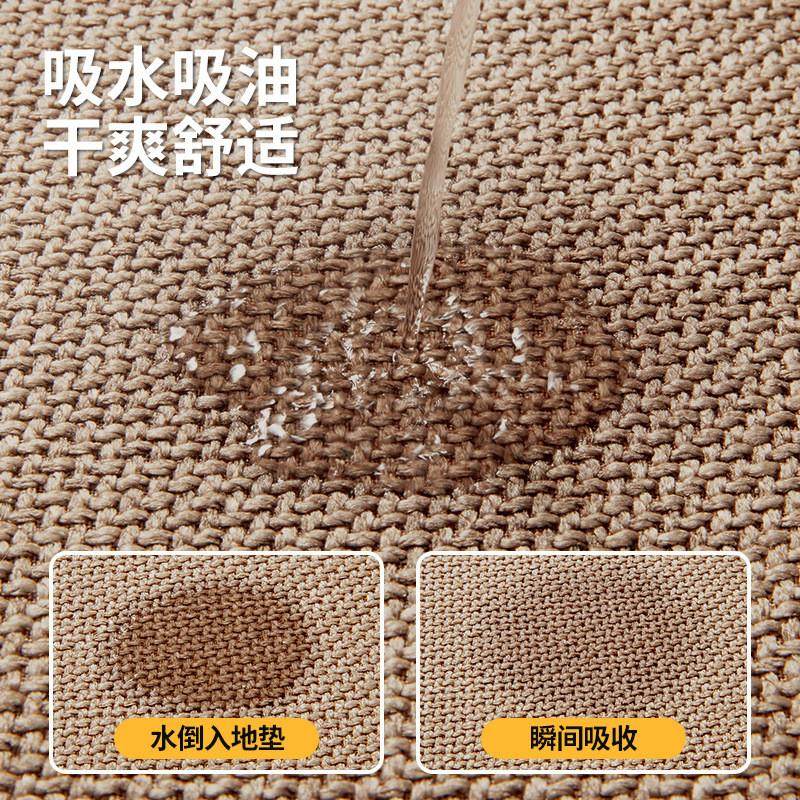 日式棉麻风厨房地垫吸水吸油免洗可擦地毯家用耐脏进门防滑脚垫子,淘宝优惠券,粉丝福利购,淘宝优惠卷