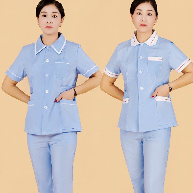 粉蓝护士服冬长袖口腔产后修复月嫂月子中心护理上下分体两件套装,淘宝优惠券,粉丝福利购,淘宝优惠卷