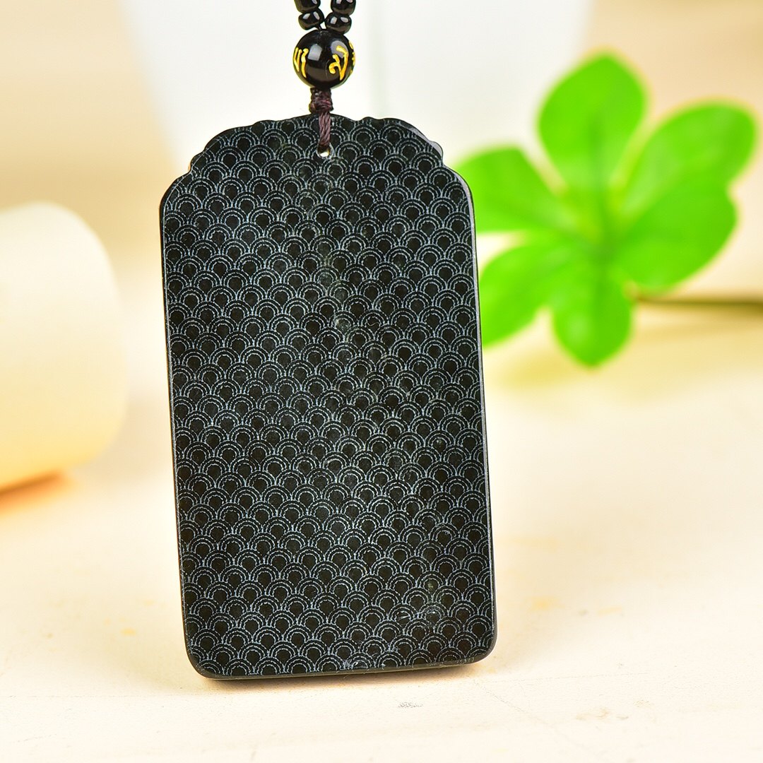 新疆和田玉墨玉山水牌吊坠男女款黑青玉山水挂件玉佩毛衣链配证书,淘宝优惠券,粉丝福利购,淘宝优惠卷