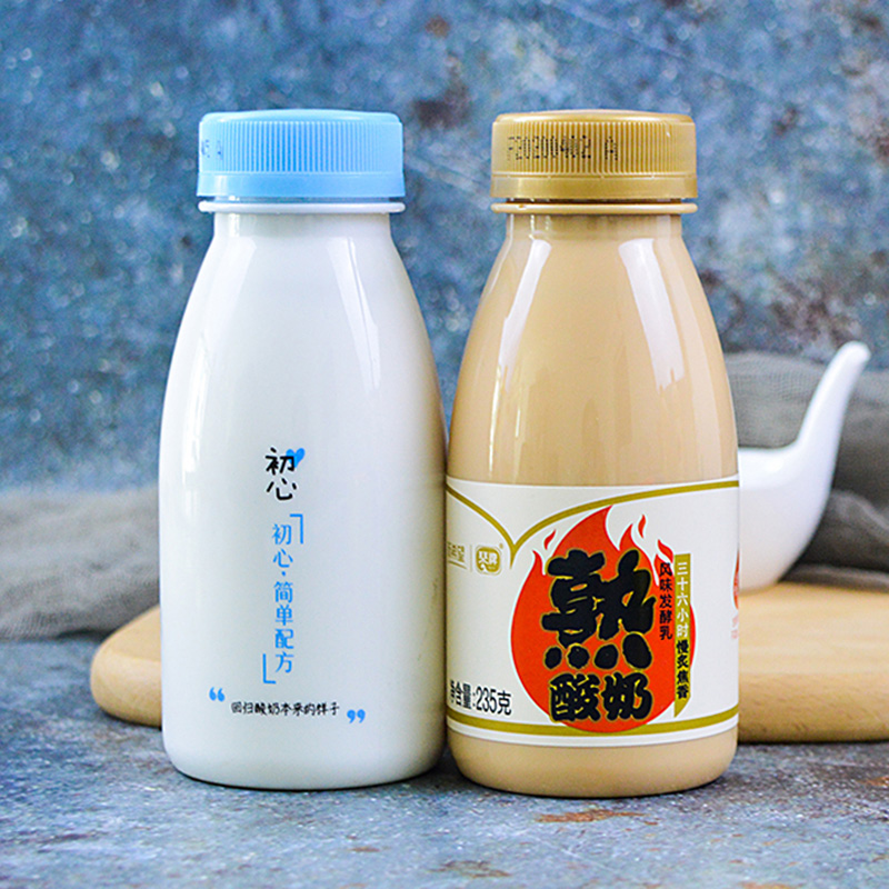 新希望琴牌初心酸奶235g炭烧焦香熟酸奶整箱新鲜营养早餐牛奶