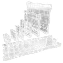 7pcs set Transparent Acrylic Clear Stamp Block Pad Scrapbook