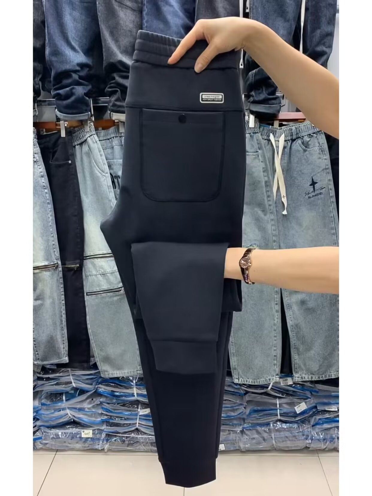 快手同款春秋螺纹棉咖色运动裤卫裤休闲裤男士青年长裤百搭小脚裤,淘宝优惠券,粉丝福利购,淘宝优惠卷