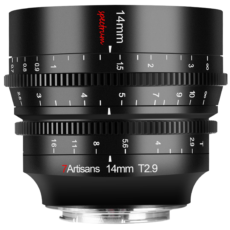 七工匠14mm T2.9全画幅超广角电影镜头适用索尼A7M4佳能RF松下S5 - 图2