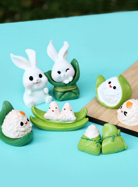 树脂祝福卡通微景观迷你摆件可爱