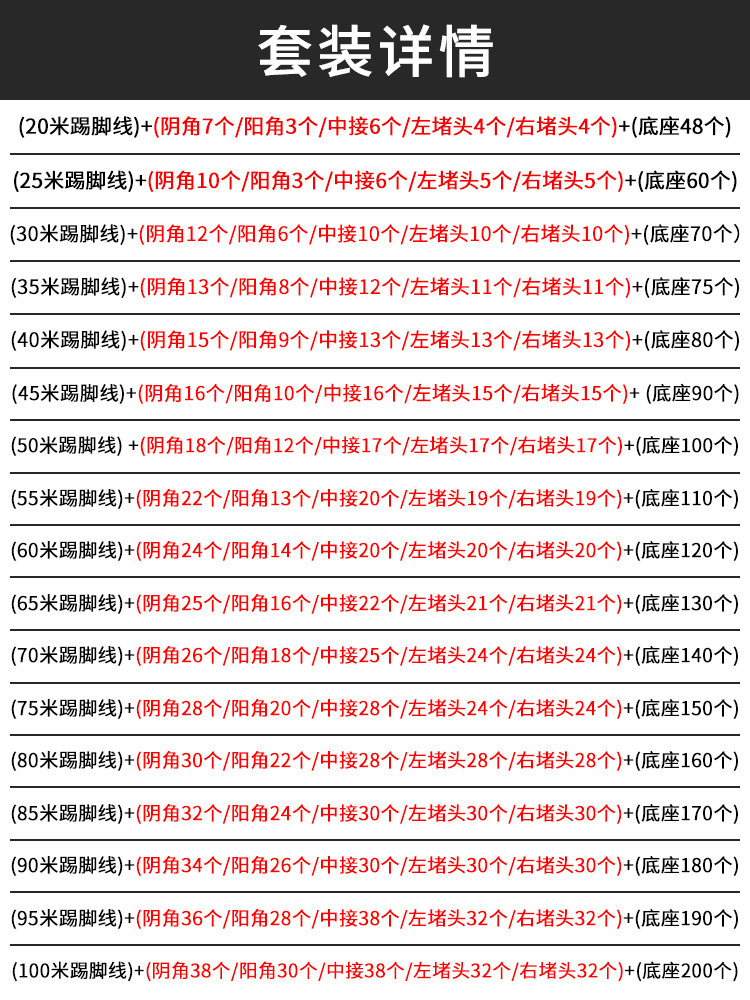 双层卡扣铝合金踢脚线6cm超薄地脚线4/8公分极窄不锈钢金属墙角线