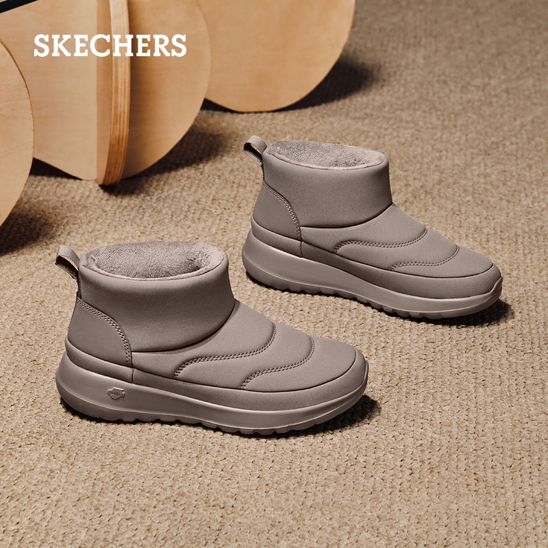 Skechers斯凯奇女鞋雪地靴加绒保暖鞋棉鞋厚底毛毛鞋冬靴防滑冬季