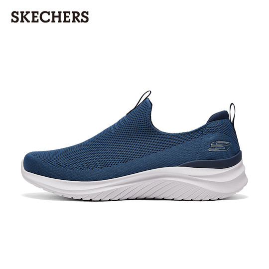 Skechers men's shoes 2025 autumn and winter new casual shoes one-leg middle-aged walking shoes fashion rebound