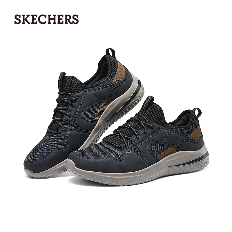 Skechers斯凯奇男鞋春季休闲鞋高回弹舒适跑步鞋运动鞋爸爸鞋防滑