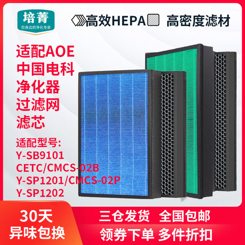 适配中国电科AOE空气消毒机滤网Y-SB9101/Y-SP1201净化器滤芯1202 - 图0