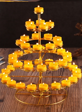 北斗七星灯架酥油灯架佛具佛供灯架七星灯莲花灯用品灯具蜡烛台