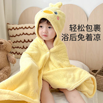 Baby bath towels with better than pure cotton soft absorbent child cloak child male and female bathing and body wrap with cap