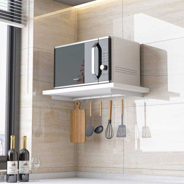 Punch-free kitchen storage rack partition