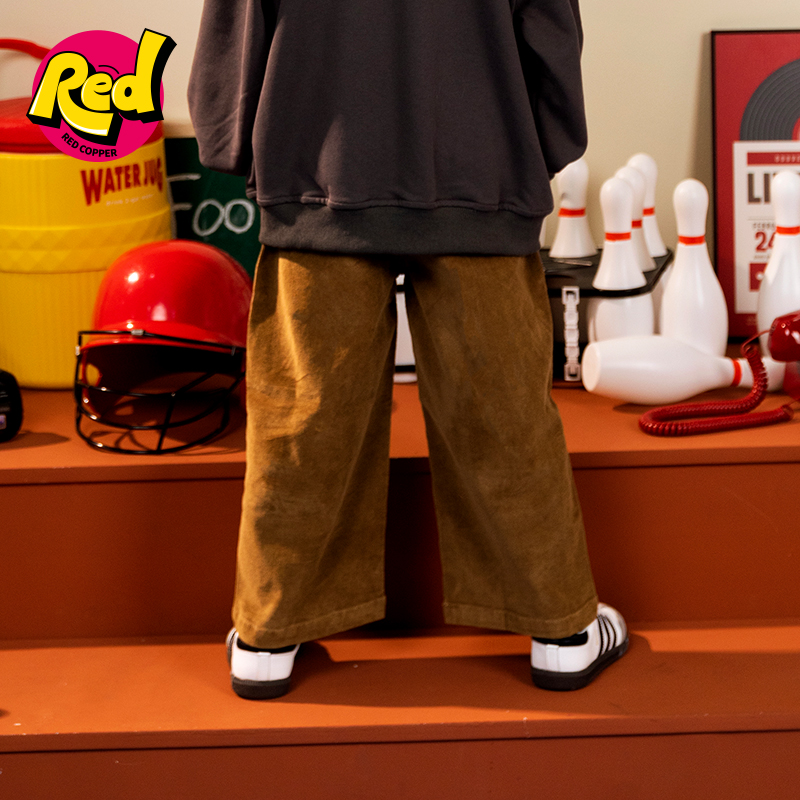 redcopper童装男童2024新款春秋季裤子儿童直筒裤宝宝休闲裤长裤
