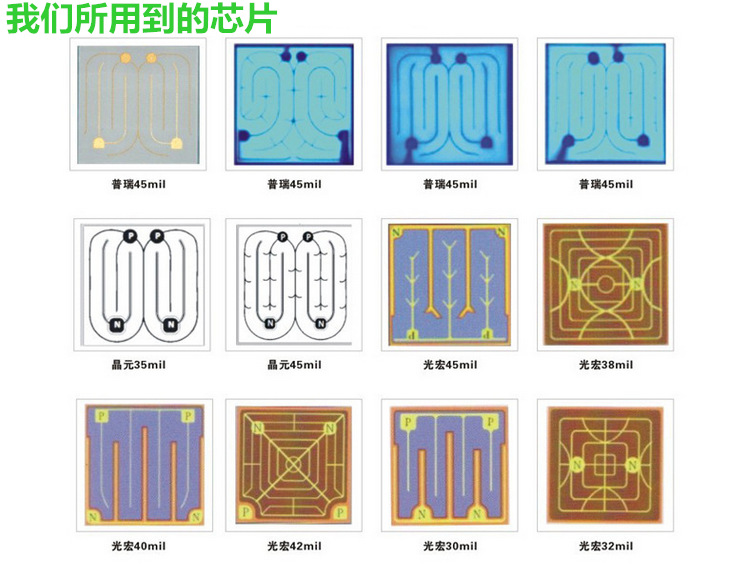 正品50只包邮超高亮美国普瑞芯片大功率LED1w灯珠进口芯片发光二 - 图3