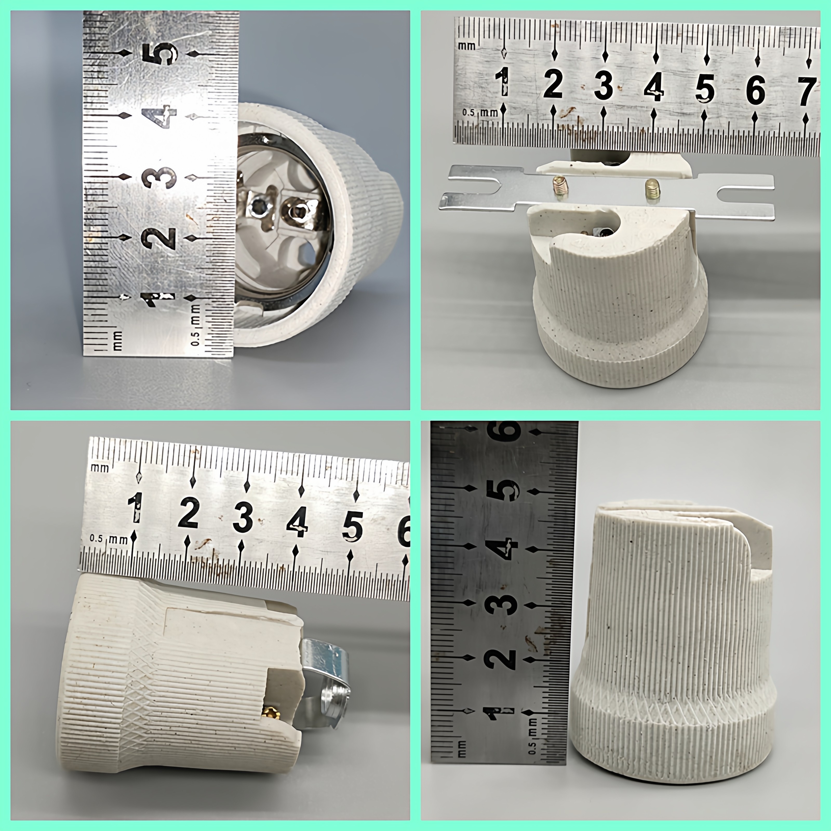 E27螺口陶瓷灯头罗口耐高温灯座全牙纯灯口LED灯罩接线保温吸顶,淘宝优惠券,粉丝福利购,淘宝优惠卷