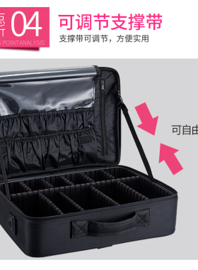 推荐大容量牛津布防水收纳化妆包