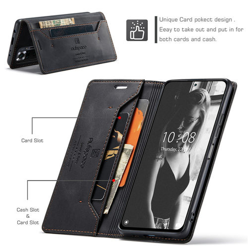 适用redmiNote10pro手机壳红米note10s翻盖插卡皮套pormax4G全包保护防摔软壳purse wallet case商务小米新款 - 图3