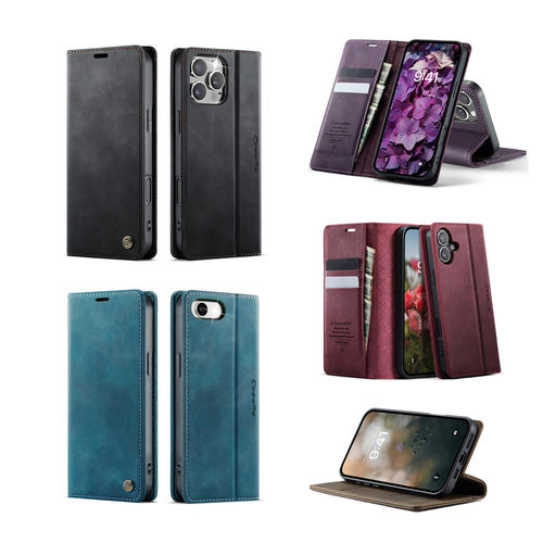 适用装咭电话套iphone 16pro苹果15Pro手机壳ip12/13插卡14plus手機零钱包16e高档11皮套带卡包leather cover - 图3