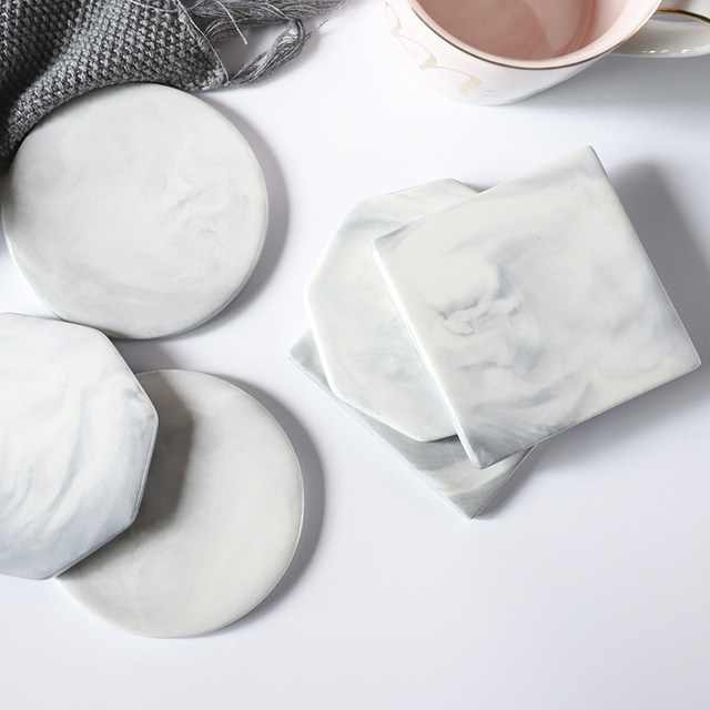Marble Coaster Flame Paint Seal Pad