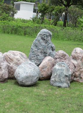 玻璃纤维彷真石头雕塑户外庭院造景假山石摆件中式园林景观装饰小