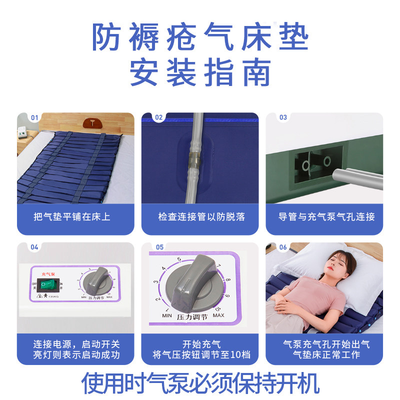 防褥疮气床垫老人护理充气床垫翻身卧床瘫痪病人防压疮医用气垫床