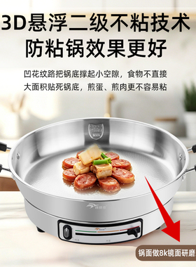 佳佳恋316L不锈钢升级印花款煎锅