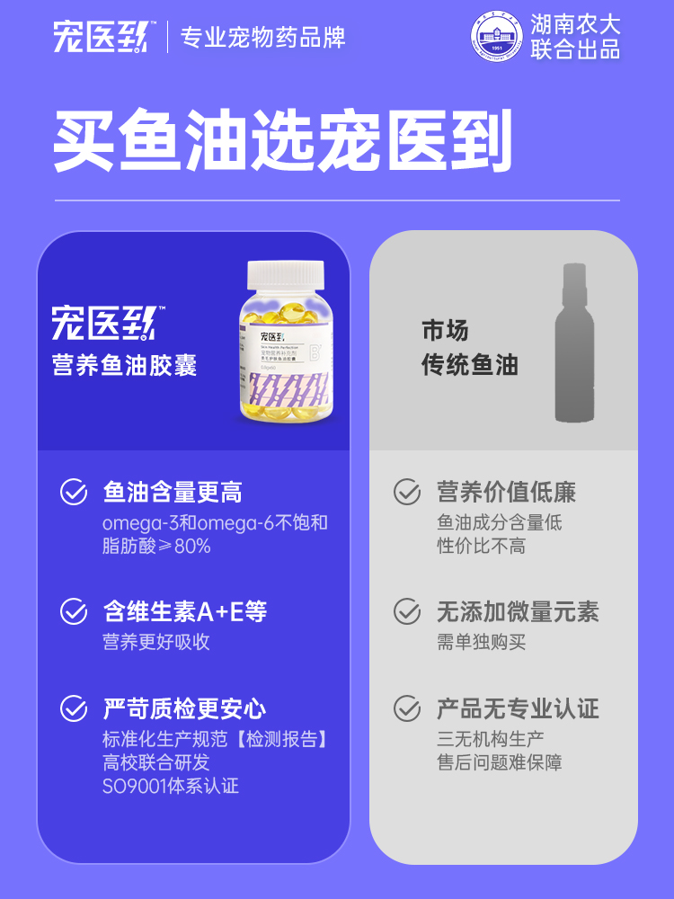 宠医到宠物深海鱼油60粒