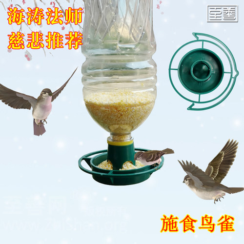 饮料瓶户外喂鸟器喂水喂食器引鸟雀布施食野外阳台庭院防雨防冻 - 图2
