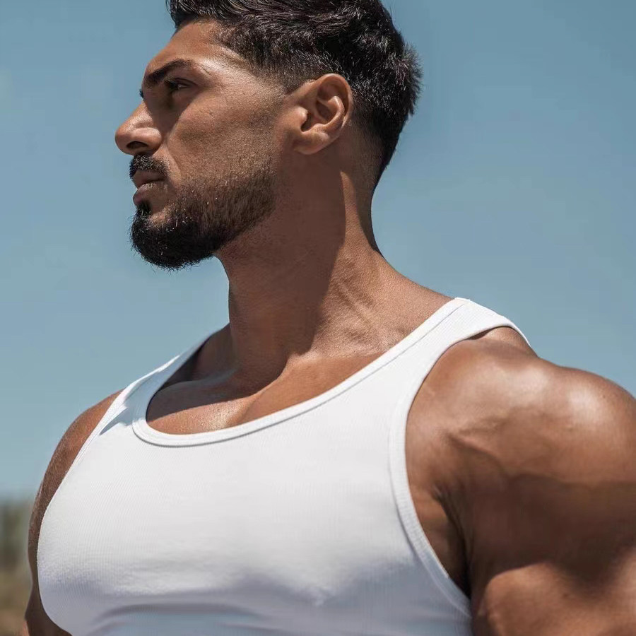 美式健身运动背心男款夏季吸汗透气螺纹吊带紧身衣无袖男T恤打底,淘宝优惠券,粉丝福利购,淘宝优惠卷