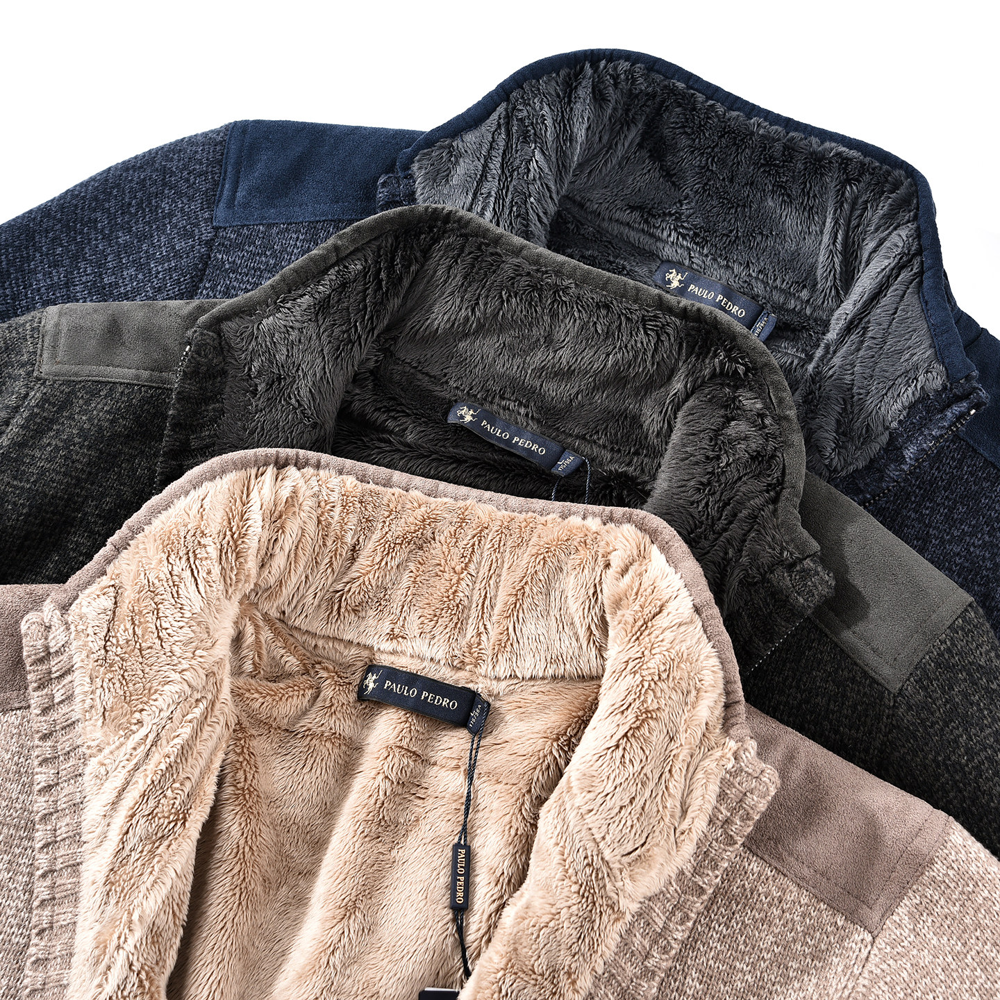 保罗彼得2025秋冬新款针织衫男毛衣加绒厚保暖外套开衫MJDD49001,淘宝优惠券,粉丝福利购,淘宝优惠卷