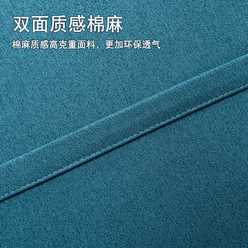 窗帘免打孔安装送窗帘杆伸缩杆一整套简易卧室全遮光隔热遮阳布