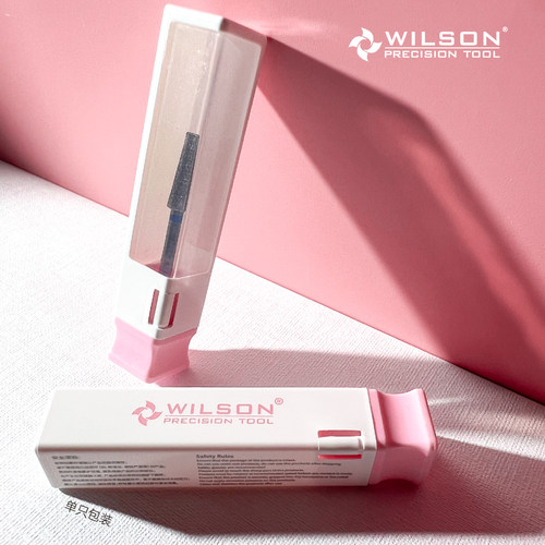WILSON惠而顺4.0mm长刃锥形电镀金刚石 俄式前置磨头美甲工具热卖 - 图2