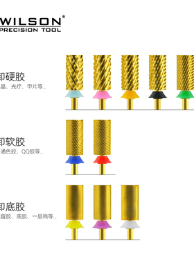 WILSON直筒平头彩色美甲磨头