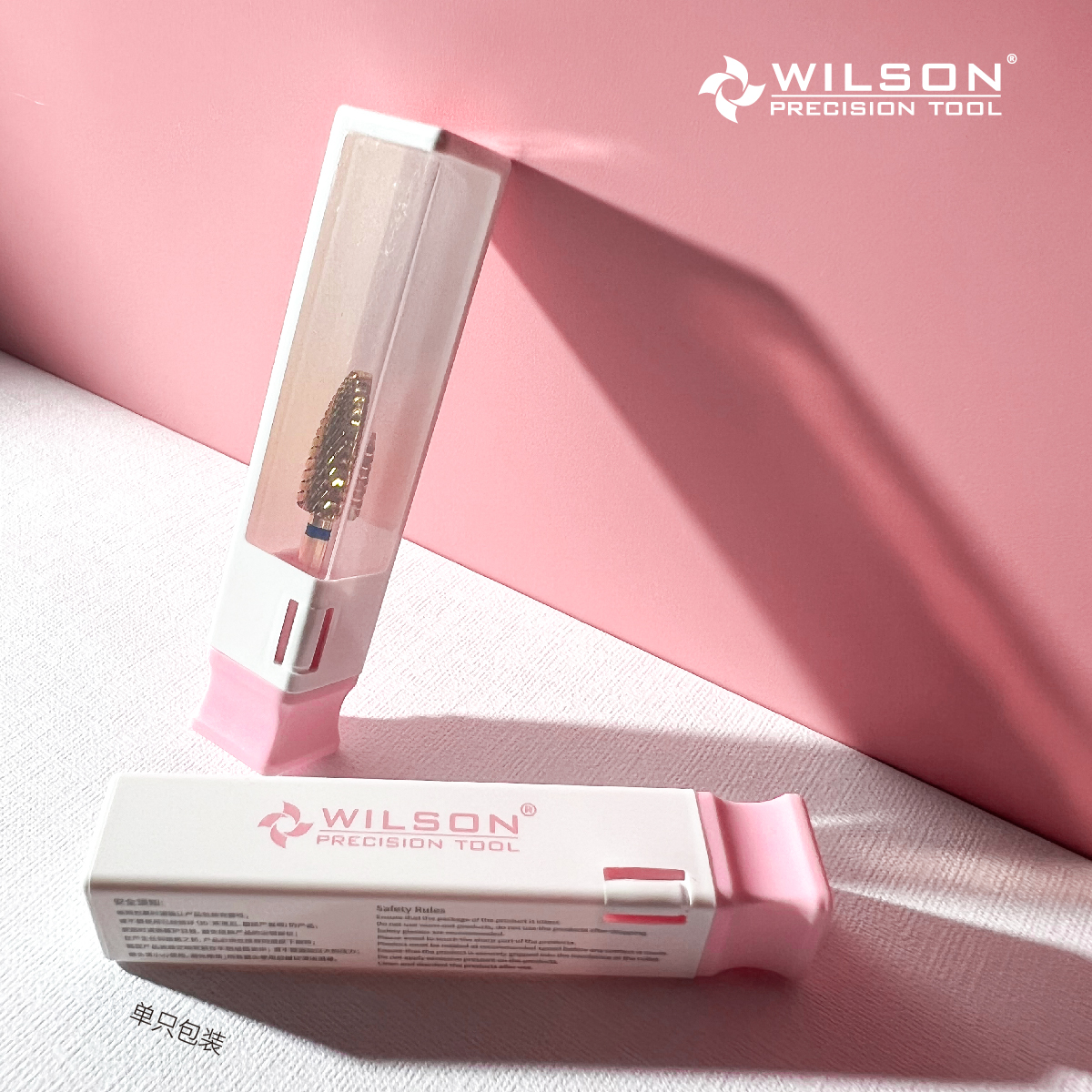 WILSON惠而顺6.0mm火炬状升级版氮化钛双向美甲卸甲打磨头 - 图2