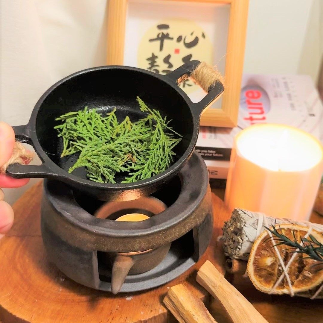 铁锅熏香烤炉坚果围炉煮茶雪松植物熏香炉净化空气香炉陶瓷香炉,淘宝优惠券,粉丝福利购,淘宝优惠卷