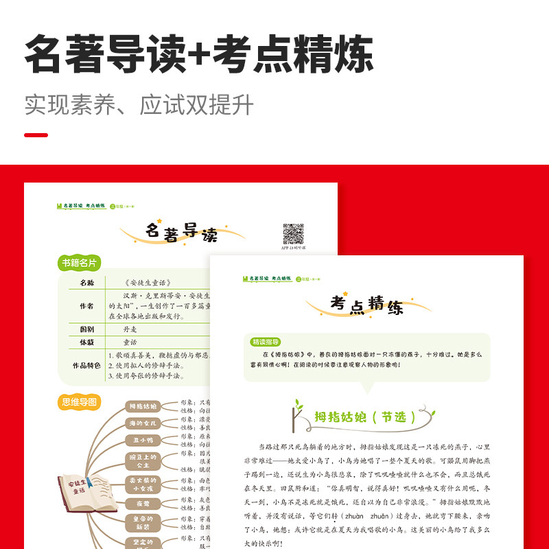 荣恒名著导读考点精练小学一二三四五六年级上下册全套人教版专项强化训练小学生快乐读书吧考点精练测试卷课外阅读训练测试书