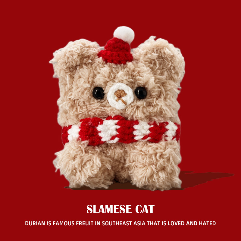 适用联想GM2Pro蓝牙耳机保护套EA110保护壳联想LP23毛绒挂件LP40充电仓盒子5收纳包LP5 Pro女款TA210暹罗猫咪 - 图3