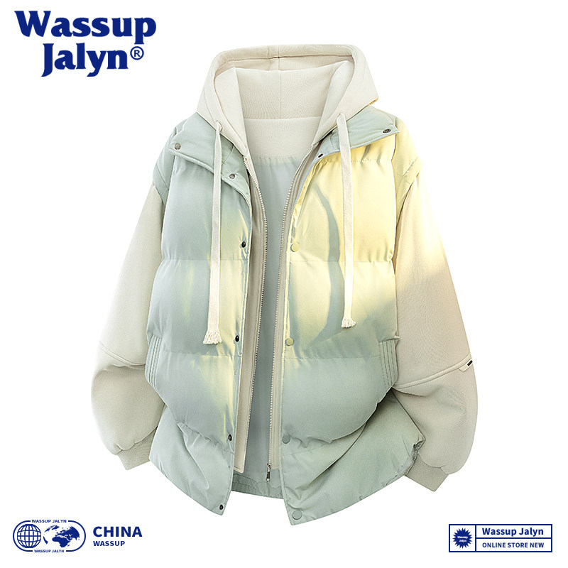 WASSUP JALYN羽绒棉服男女冬季厚棉袄连帽外套韩版潮流宽松ins潮,淘宝优惠券,粉丝福利购,淘宝优惠卷